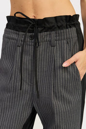 Loose Fit Mix Media Pants | Pants Daverri Fashions