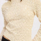 Asymmetrical Sequin Top - DAVERRI FASHIONS