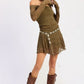 Off Shoulder Lace Mini Dress - DAVERRI FASHIONS