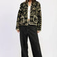 Paisley Sherpa Jacket - DAVERRI FASHIONS