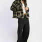 Paisley Sherpa Jacket - DAVERRI FASHIONS