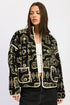 Paisley Sherpa Jacket - DAVERRI FASHIONS