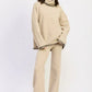 Oversized Turtle Neck Sweater with Stitching - DAVERRI FASHIONS