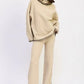 Oversized Turtle Neck Sweater with Stitching - DAVERRI FASHIONS
