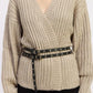 Wrapped Cardigan with Belt - DAVERRI FASHIONS