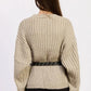Wrapped Cardigan with Belt - DAVERRI FASHIONS