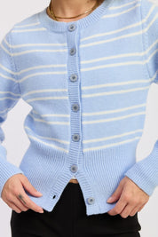 Button Down Striped Cardigan | Cardigans Daverri Fashions