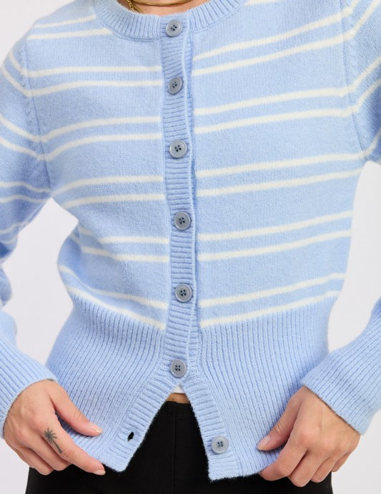 Button Down Striped Cardigan | Cardigans Daverri Fashions