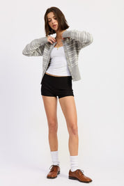 Button Down Striped Cardigan | Cardigans Daverri Fashions
