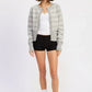 Button Down Striped Cardigan - DAVERRI FASHIONS