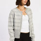 Button Down Striped Cardigan - DAVERRI FASHIONS