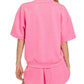 Zenana Scuba Short Sleeve Top & Shorts Set