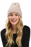 Lurex Fuzzy Winter Beanie - DAVERRI FASHIONS