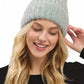 Lurex Fuzzy Winter Beanie - DAVERRI FASHIONS