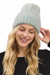 Lurex Fuzzy Winter Beanie - DAVERRI FASHIONS