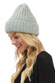 Lurex Fuzzy Winter Beanie | Daverri Fashions