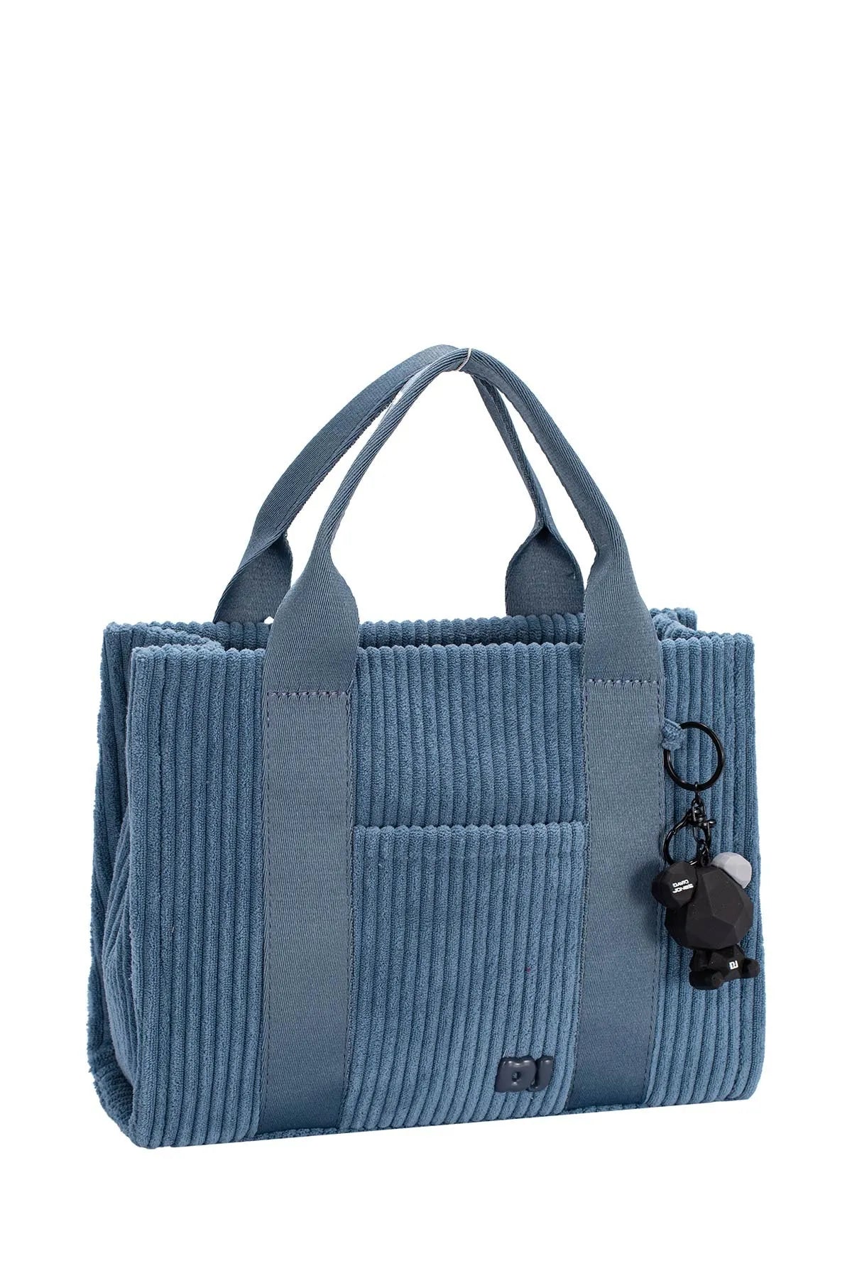 BERING SEA One Size David Jones Corduroy Handbag Bag with Charm Detail | Handbags Daverri Fashions