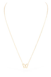 MOP Petite Butterfly Pendant Necklace | Necklaces Daverri Fashions