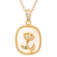 Rose MOP Dainty Pendant Necklace - DAVERRI FASHIONS