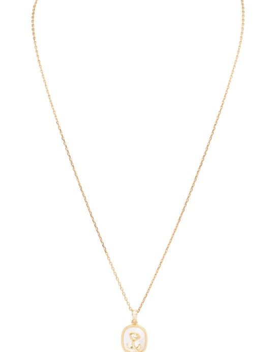 Rose MOP Dainty Pendant Necklace | Necklaces Daverri Fashions
