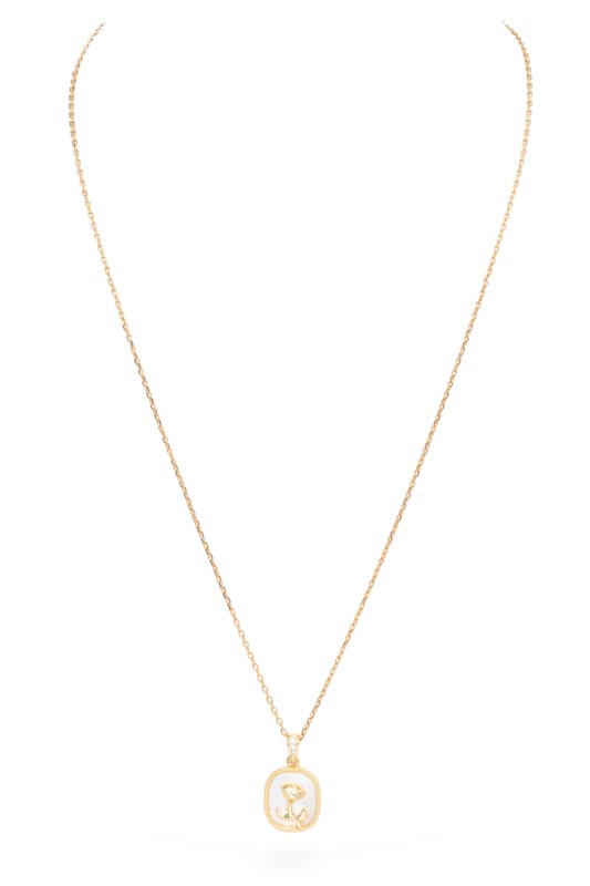 Rose MOP Dainty Pendant Necklace | Necklaces Daverri Fashions