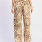 Emory Park Woodland Camo Cargo Pants in beige tan floral pattern