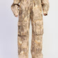 Emory Park Woodland Camo Cargo Pants in earthy tones with pockets