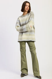 OMBRE STRIPED SWEATER | Daverri Fashions