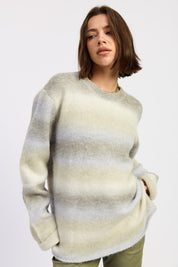 OMBRE STRIPED SWEATER | Daverri Fashions
