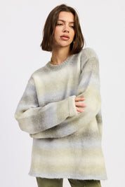 OMBRE STRIPED SWEATER | Daverri Fashions