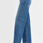 RISEN Mid Rise Fit Wide Baggy Jeans - DAVERRI FASHIONS