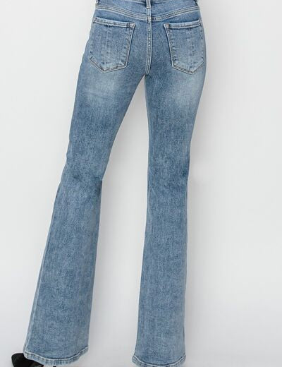 RISEN Full Size Mid Rise Bootcut Jeans