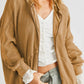 Zip-Up Long Sleeve Jacket - DAVERRI FASHIONS