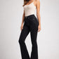 Black high-waisted flared GJG Denim USA boot cut jeans with five-pocket design