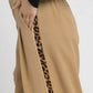 Umgee Front Pleated Wide-Leg Pants with Contrast Trim - DAVERRI FASHIONS