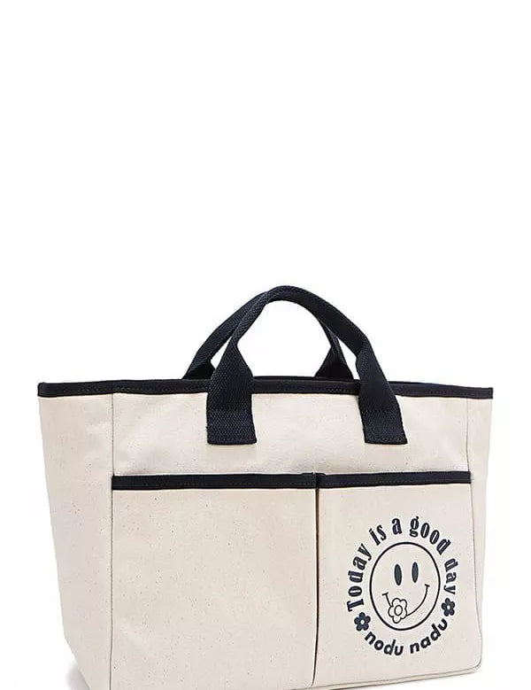 Canvas Tote Bag | Handbags Daverri Fashions