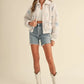 MABLE Floral Embroidered Fleece Teddy Jacket