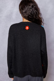 POL Button Down Diamond Pattern Round Neck Cardigan | Cardigans Daverri Fashions