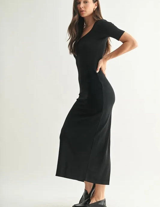 MONO B Laguna Soft Drape Maxi Dress | Daverri Fashions