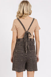 Mittoshop Textured Knotted Wide Strap Overalls Shortalls