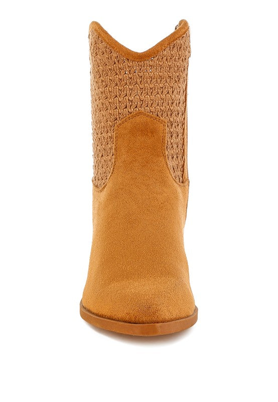 Bimmy Woven Pointy Western Boots | Boots Daverri Fashions