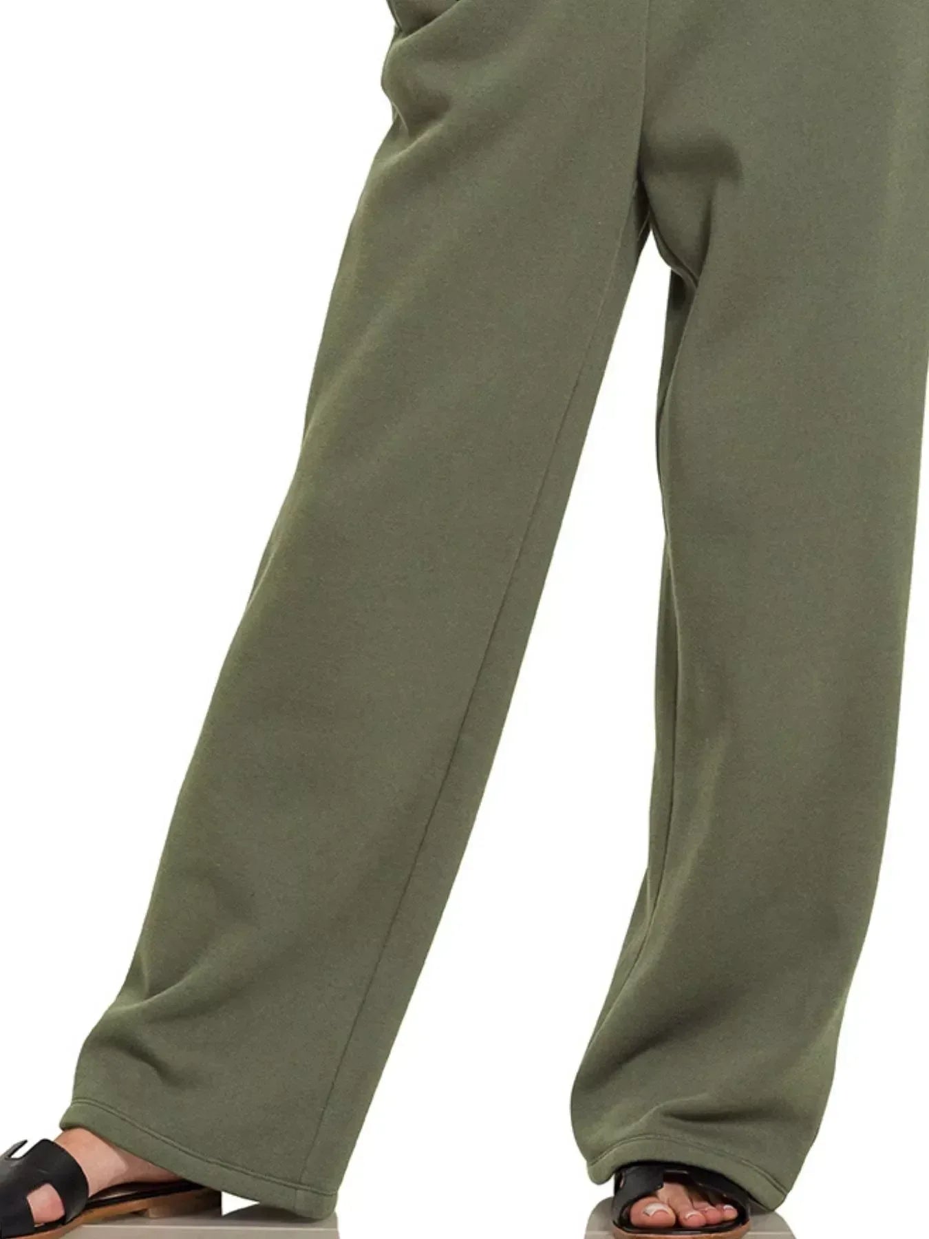 Zenana Fleece Sweatpant with Pockets - DAVERRI FASHIONS