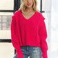 ADORA Ruffle Detail Adorable Sweater - DAVERRI FASHIONS