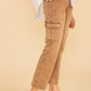 Annie Wear Straight Leg Jeans with Cargo Pockets Cargo Jeans