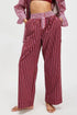 Striped Wide Leg Pants - DAVERRI FASHIONS