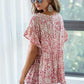 BiBi Leopard Print Gauze Woven Flutter Sleeve Blouse Blouses
