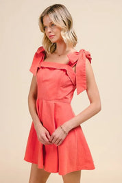 SO ME Fit and Flare Washed Gameday Dress | Daverri Fashions