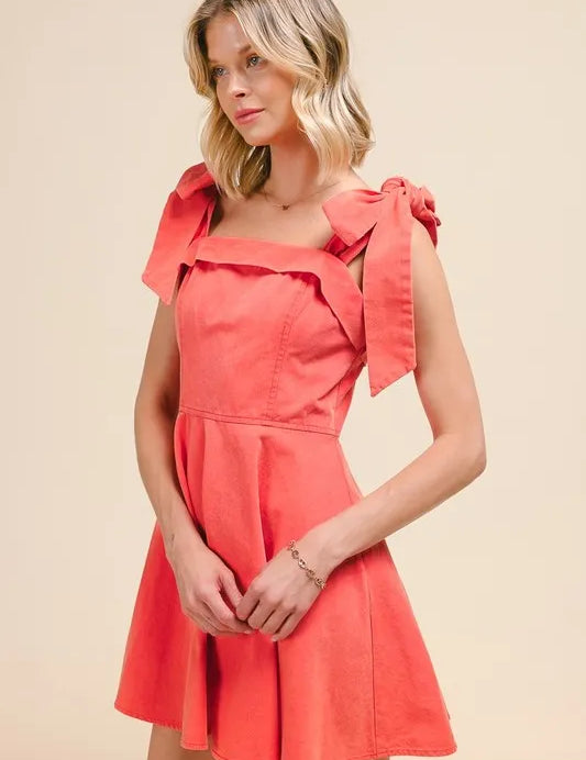 SO ME Fit and Flare Washed Gameday Dress | Daverri Fashions
