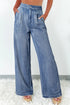 Daverri Fashions high-waisted wide-leg denim jeans in medium blue wash