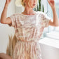 BiBi Camo Print French Terry Romper with Side Pockets Rompers